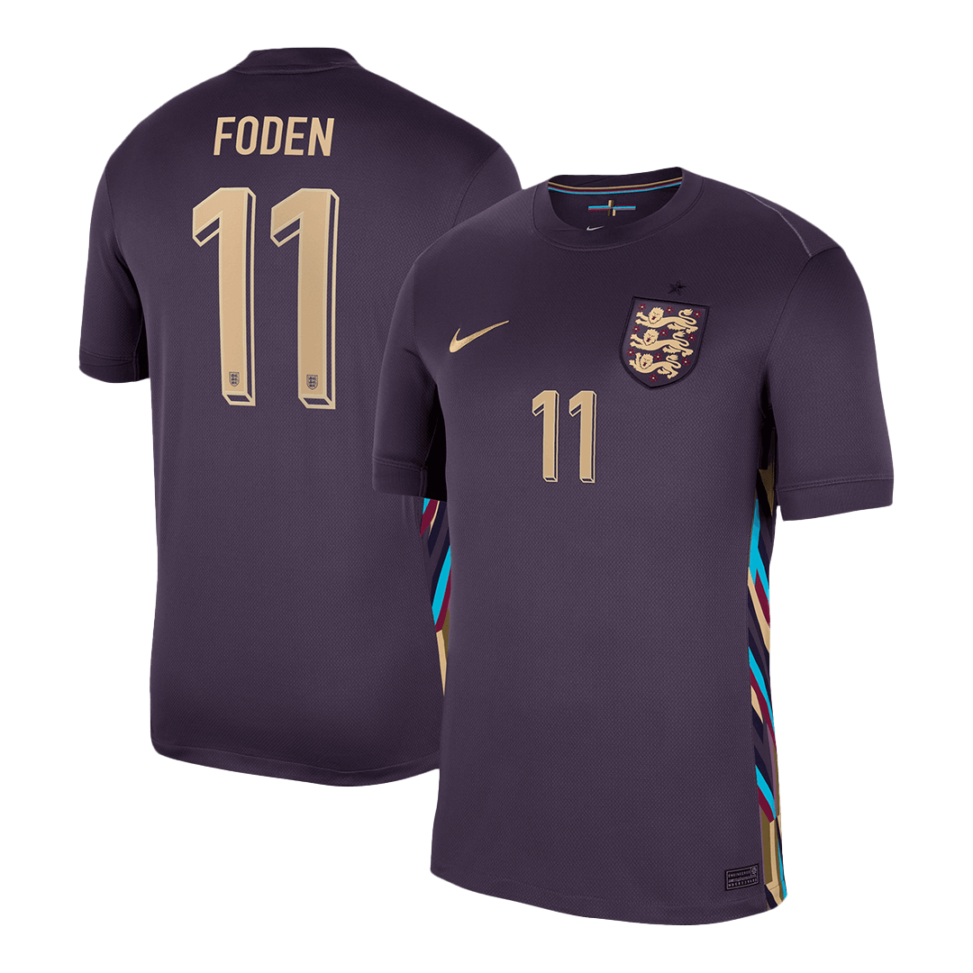 Maillot de Foot FODEN #11 Angleterre Extérieur Maillot 2024 - Super