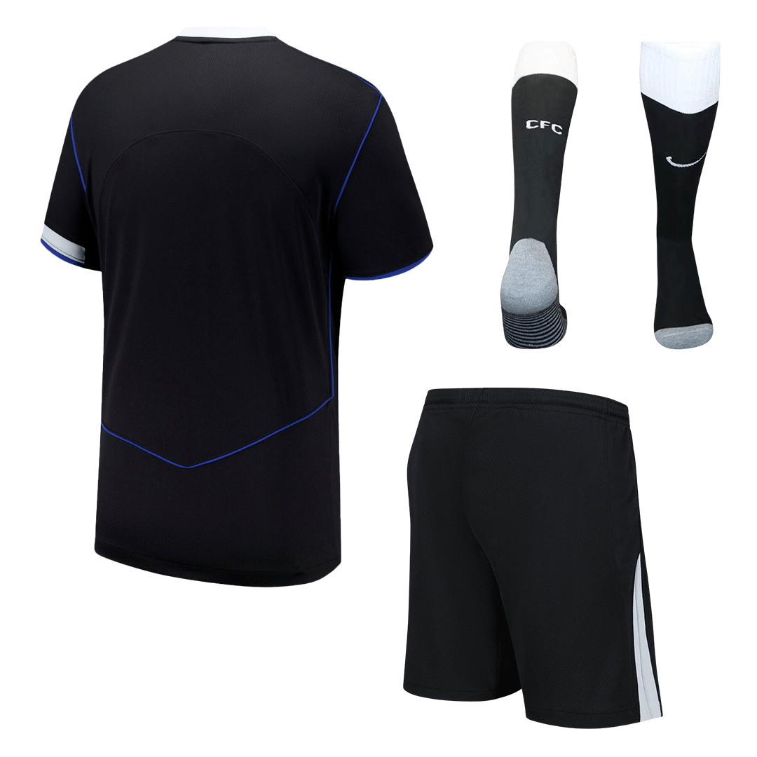 Chelsea Third Maillot Kit 2025/26 Noir