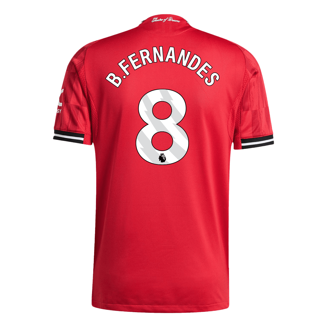 B.FERNANDES #8 Manchester United Home Shirt 2025/26 Authentic