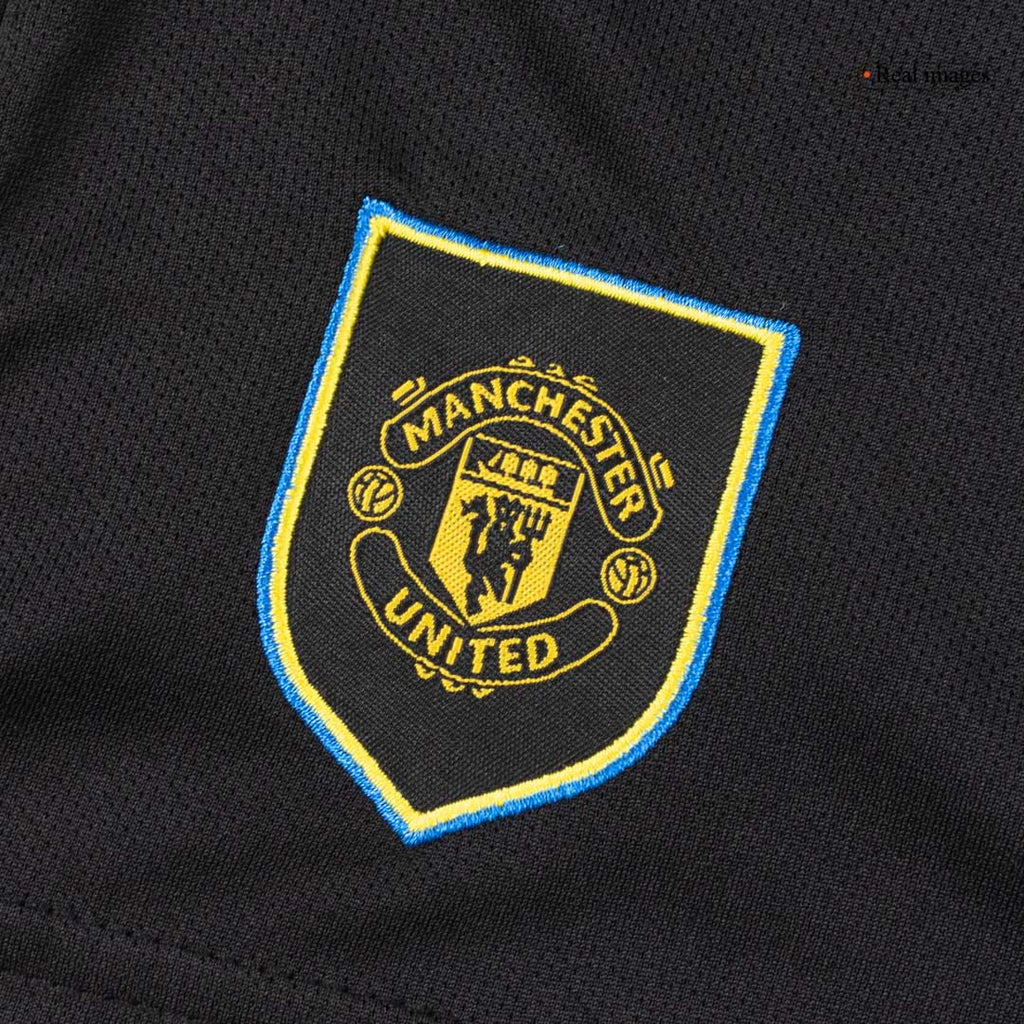 Manchester United Third Maillot Kit 2025/26 Enfant Noir