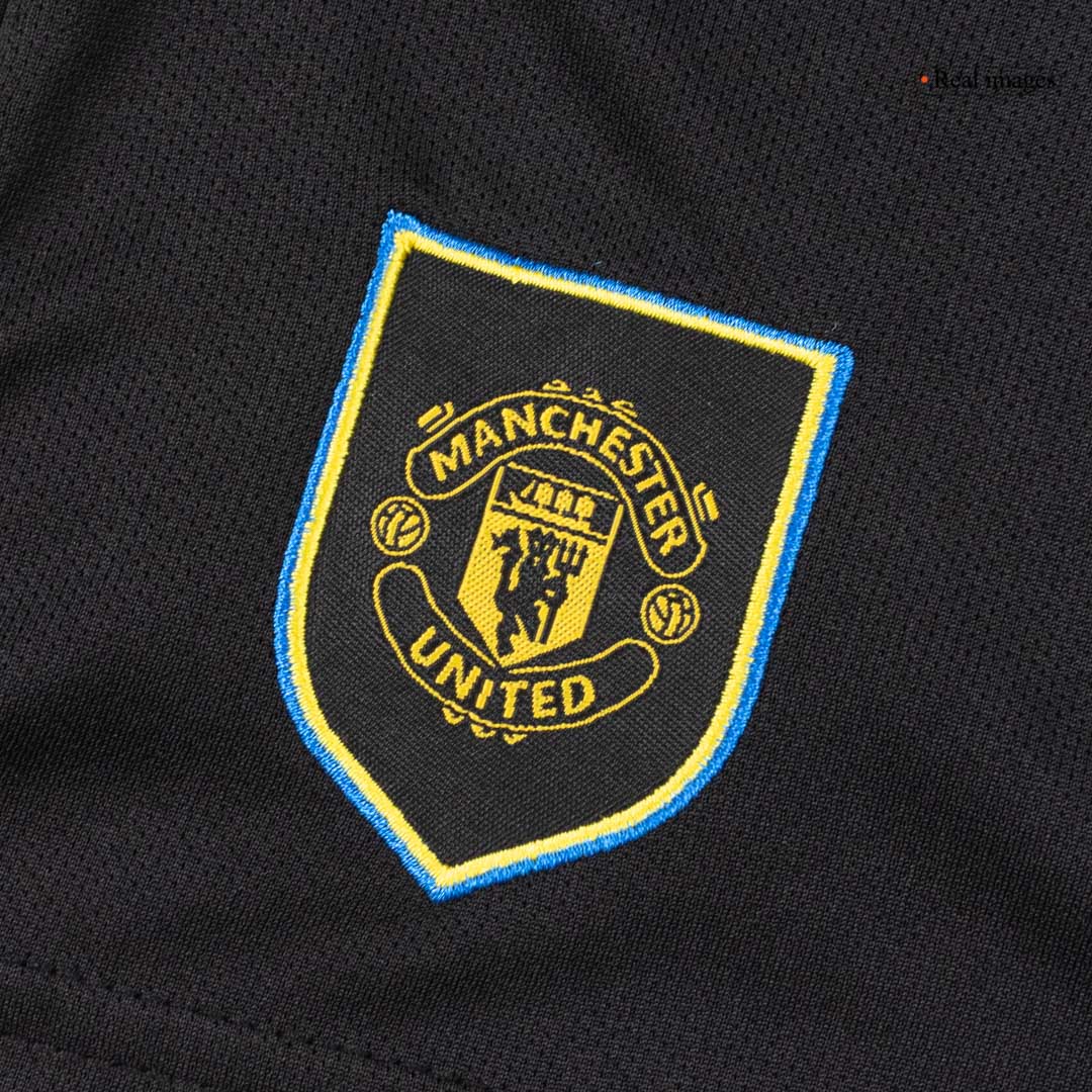 Manchester United Third Maillot Kit 2025/26 Enfant Noir
