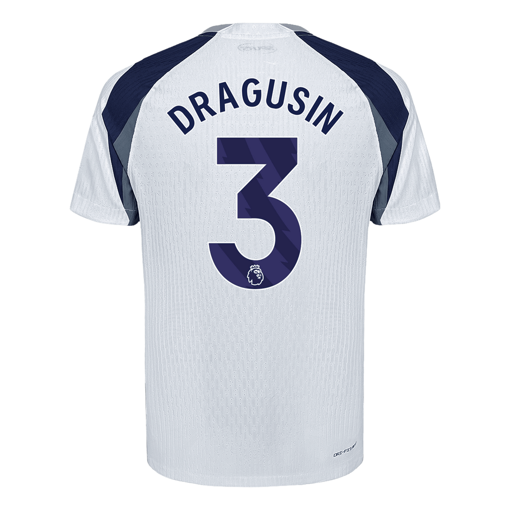 DRAGUSIN #3 Tottenham Hotspur Domicile Maillot 2025/26 Blanc Joueur