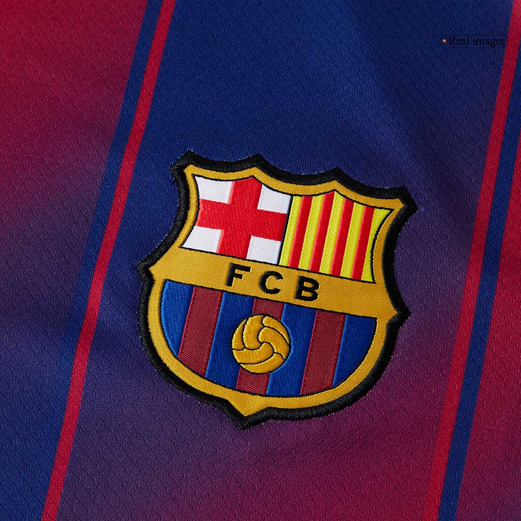 ROONY #19 Barcelone Domicile Maillot 2025/26 Rouge et Bleu - UCL