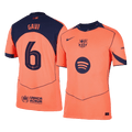 GAVI #6 Barcelone Third Maillot 2025/26 Orange Authentique - UCL