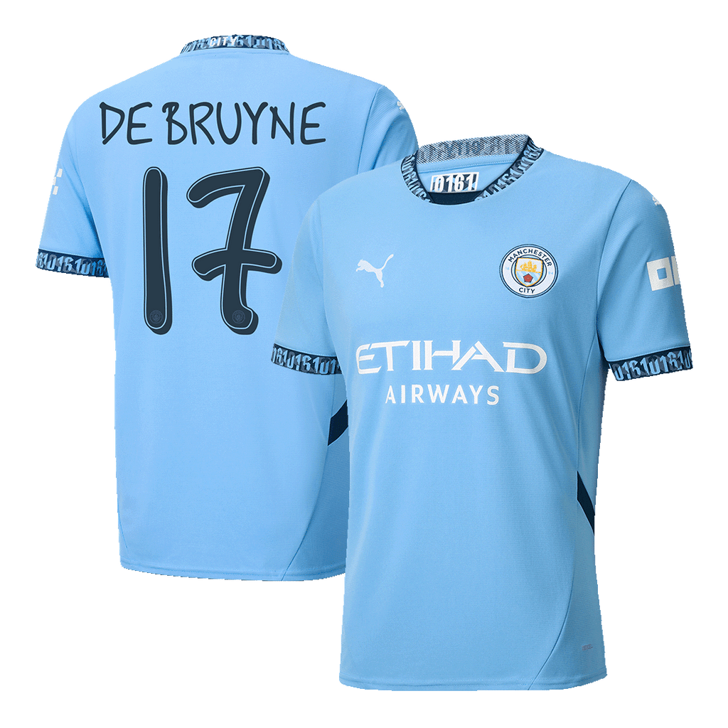 DE BRUYNE #17 Manchester City Domicile Maillot 2024/25 UCL - Super