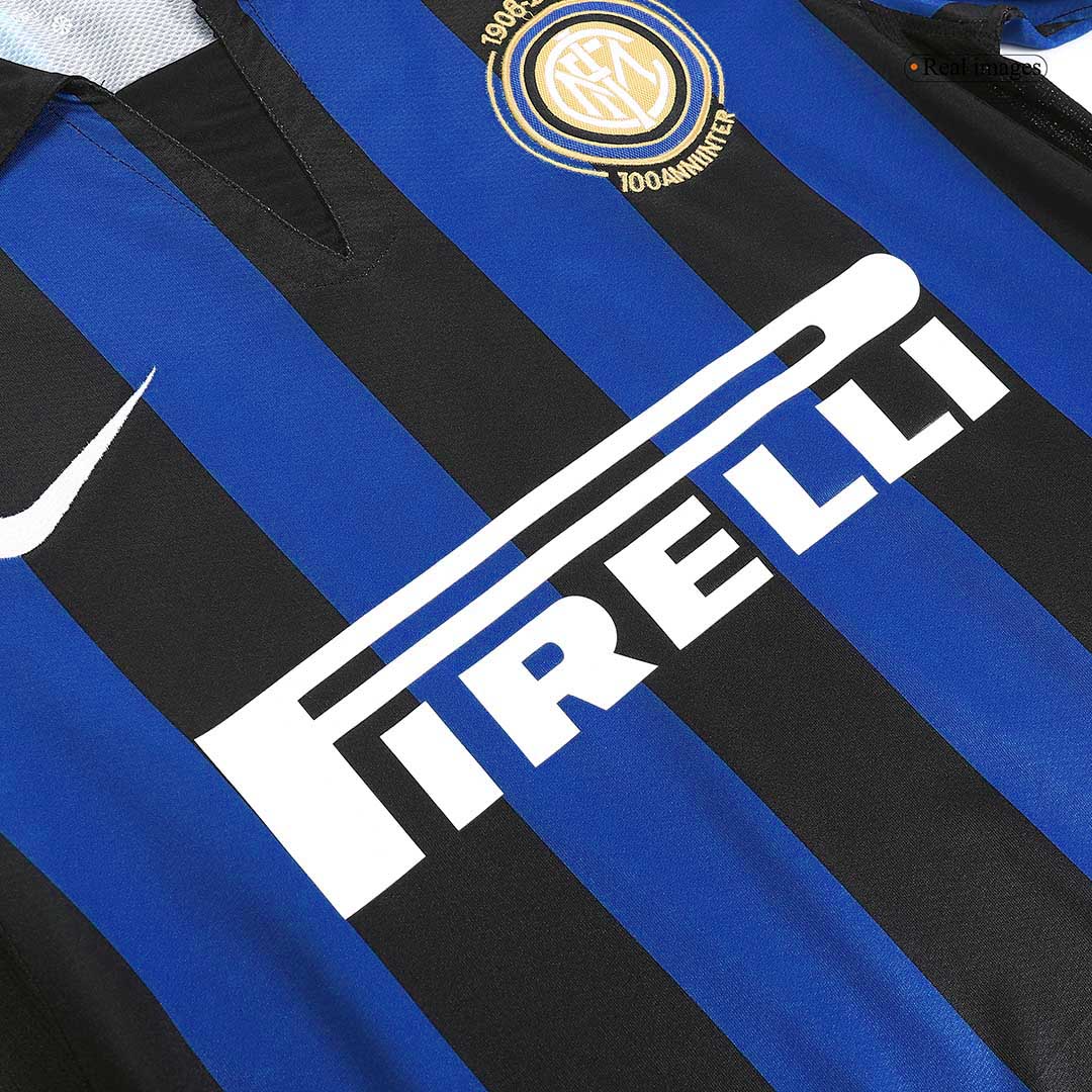 Retro Inter Milan Domicile Maillot 2007/08 - 100th Anniversaire