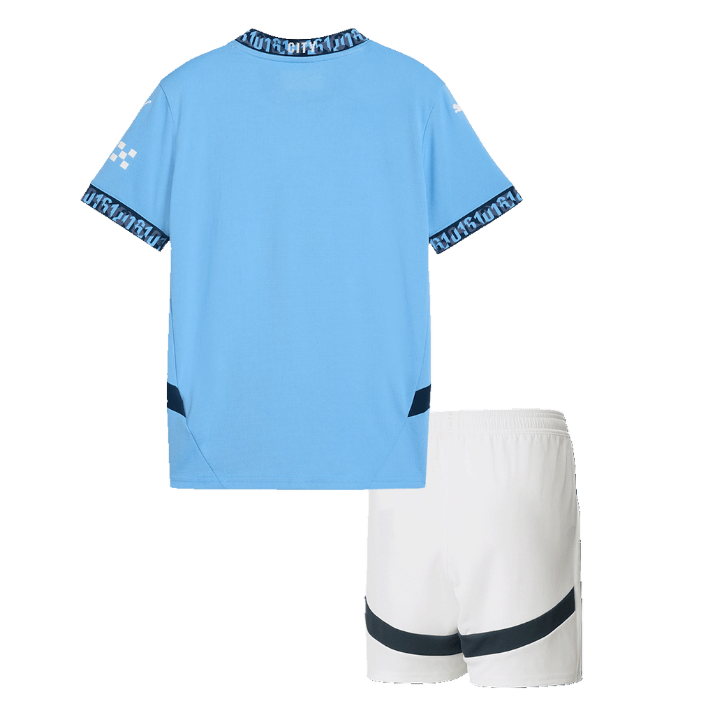 Manchester City Domicile Maillot Kit 2024/25 Junior