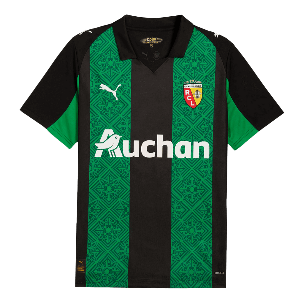 RC Lens Extérieur Maillot 2025/26 Green&Black