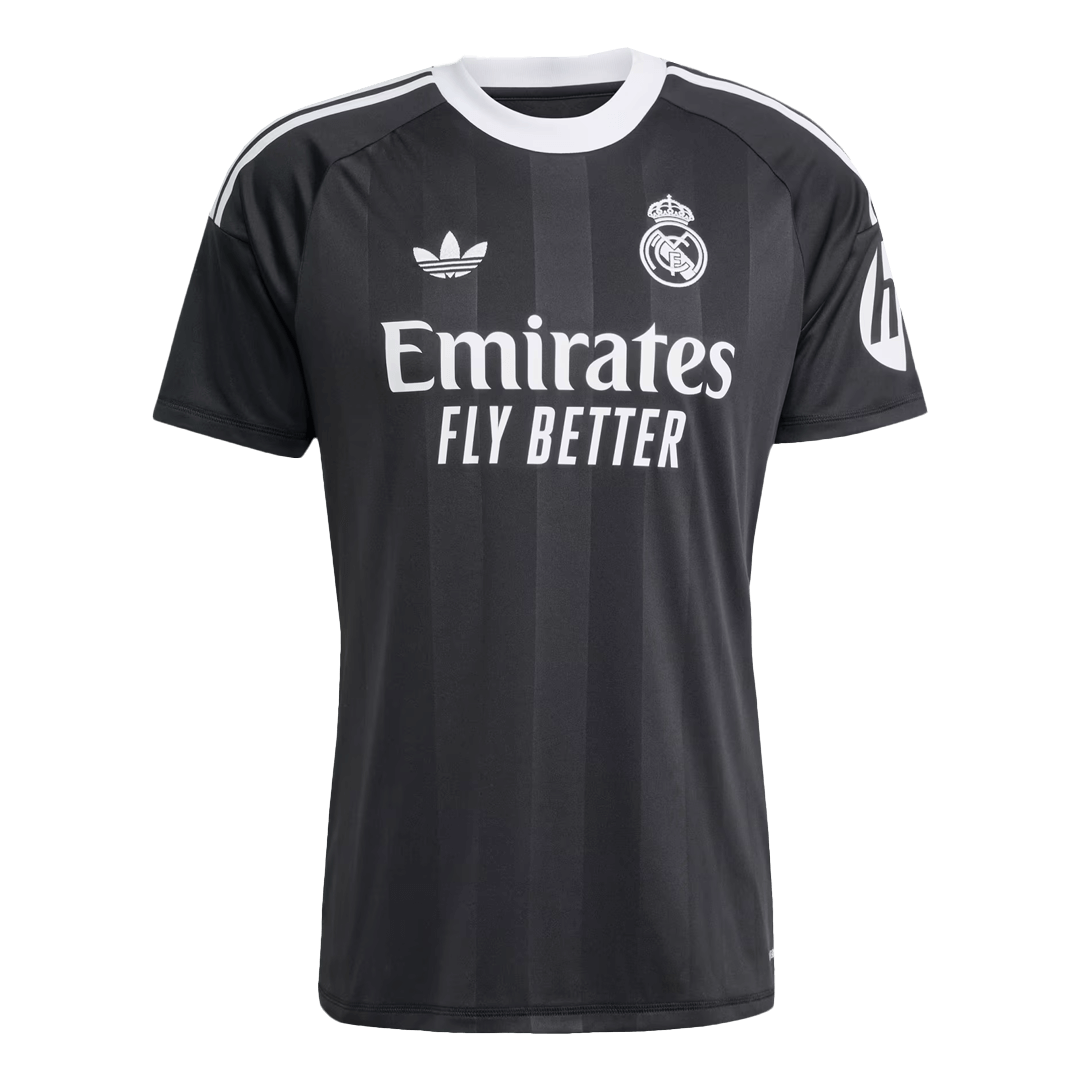 Real Madrid Gardien Maillot 2025/26 Noir Grande Taille