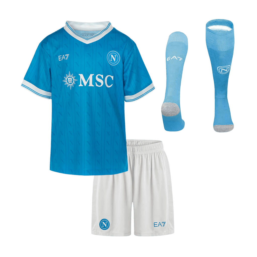 Naples Domicile Maillot Kit 2025/26 Enfant Bleu