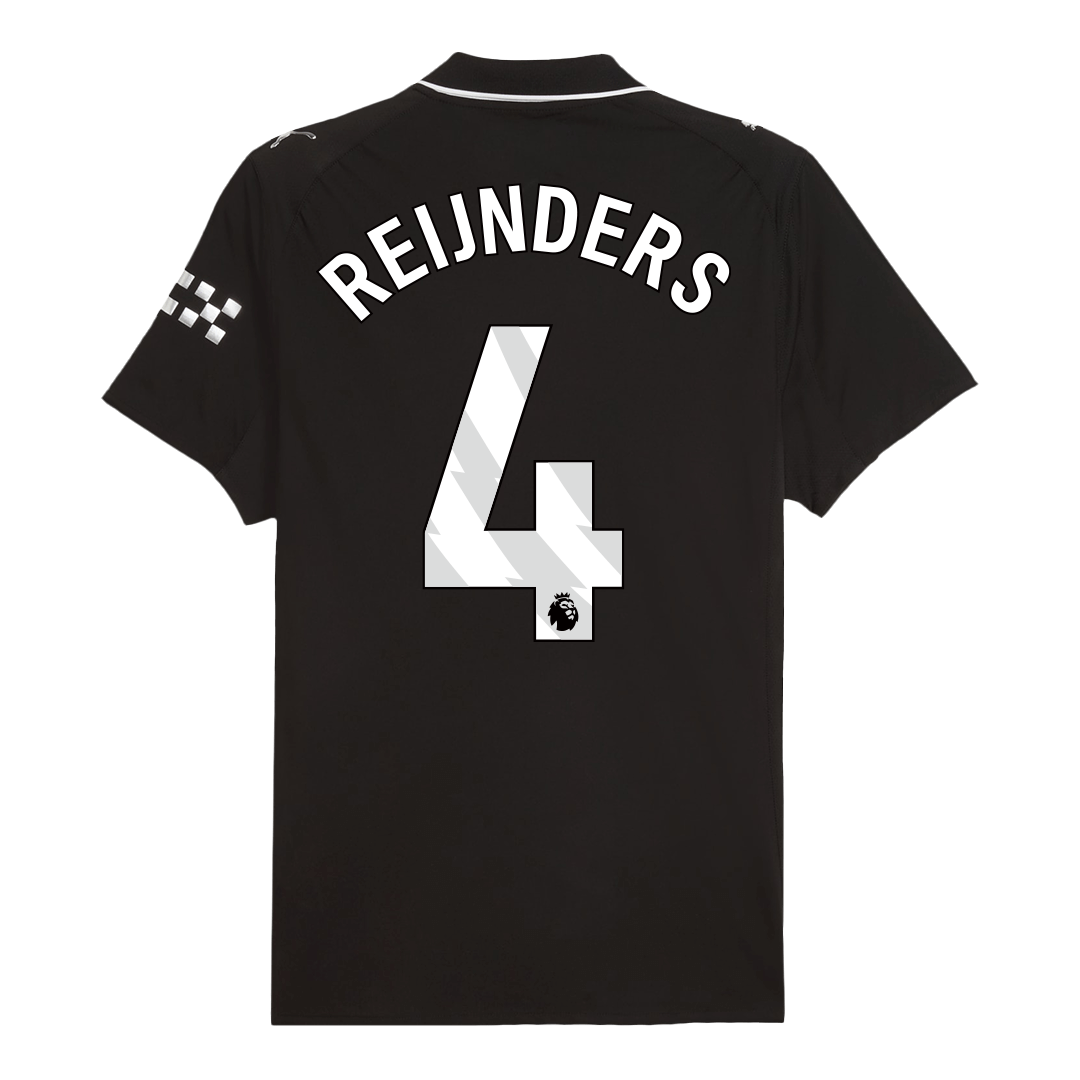 REIJNDERS #4 Manchester City Extérieur Maillot 2025/26 Noir Joueur