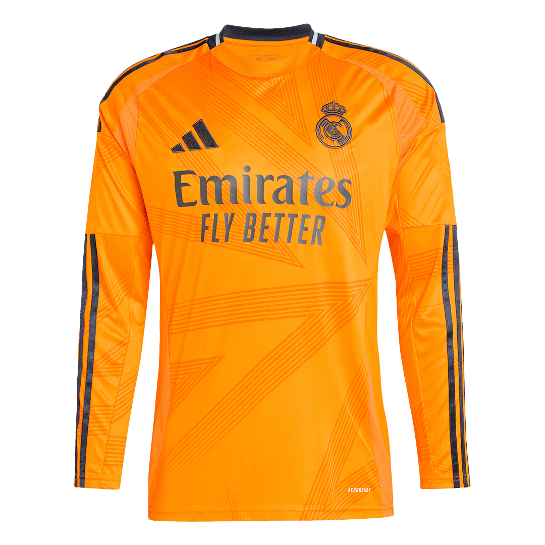 Real Madrid Extérieur Maillot Manches Longues 2024/25 Grande Taille