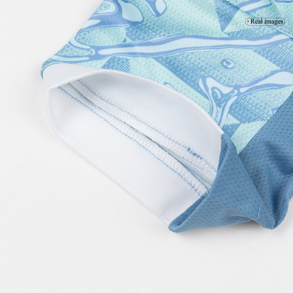 Juventus Extérieur Maillot Kit 2025/26 Enfant Bleu