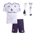 Manchester United Extérieur Maillot Kit 2025/26 Enfant Blanc