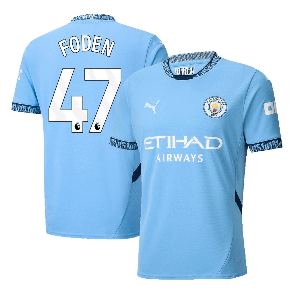 Maillot de Foot FODEN #47 Manchester City Domicile Maillot 2024/25 - Super