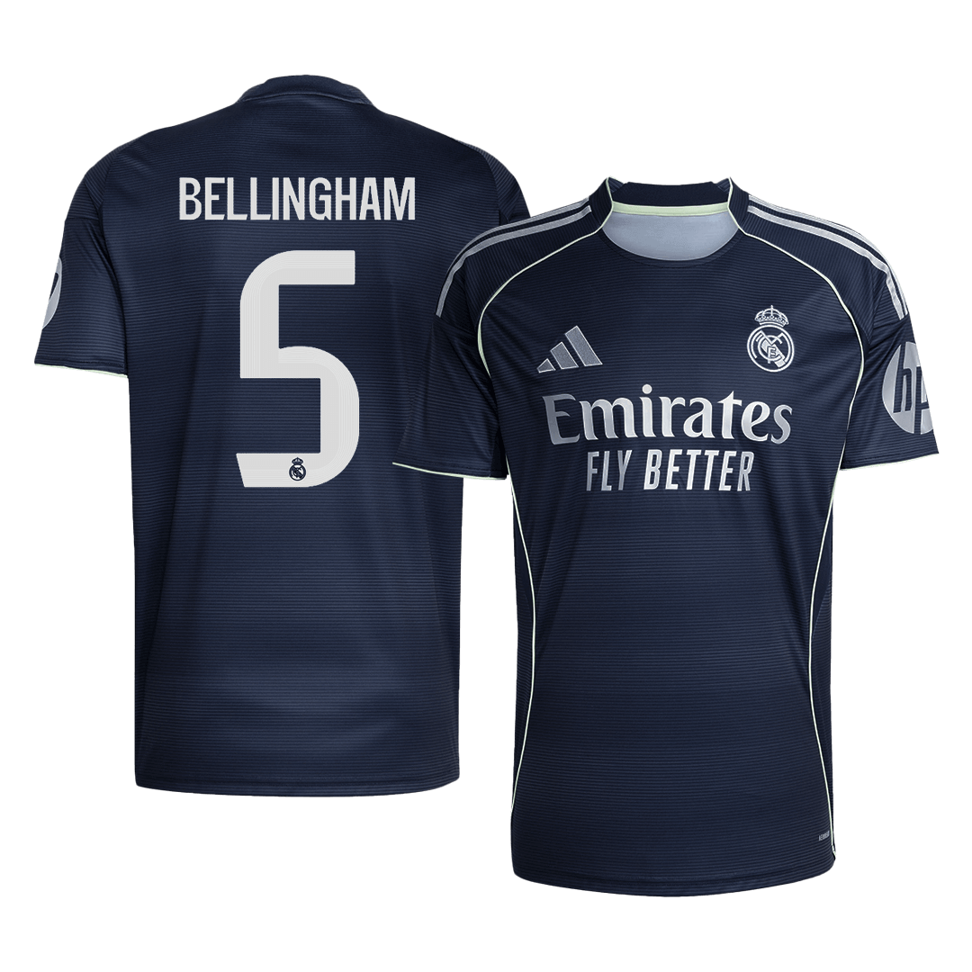 BELLINGHAM #5 Real Madrid Extérieur Maillot 2025/26