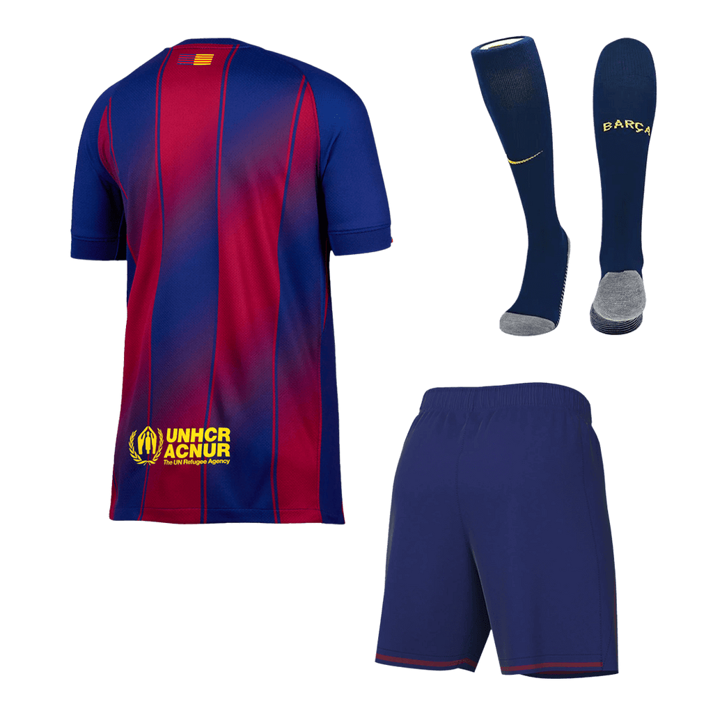 Barcelone Domicile Maillot Kit 2025/26 Rouge et Bleu