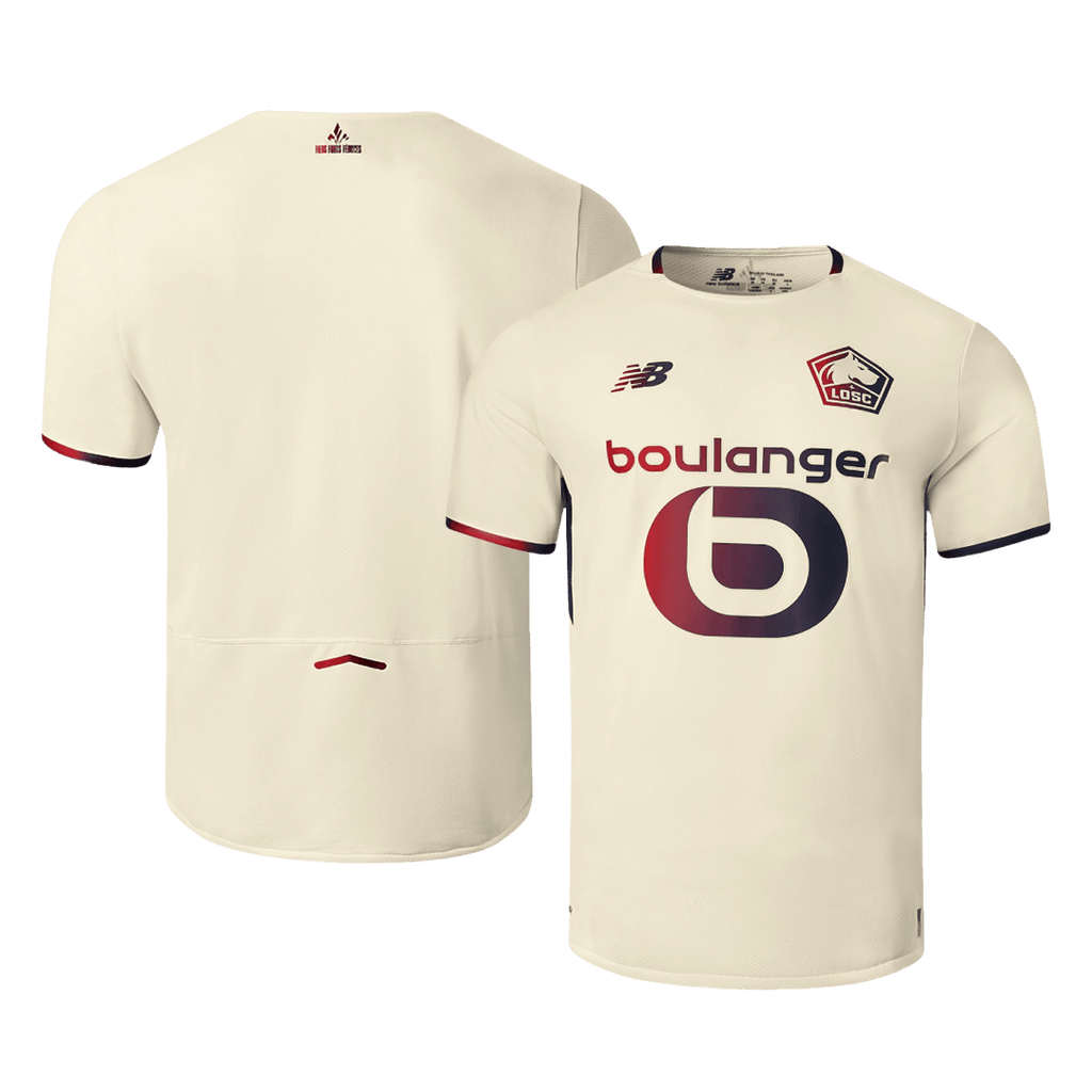 LOSC Extérieur Maillot 2025/26 Beige Grande Taille
