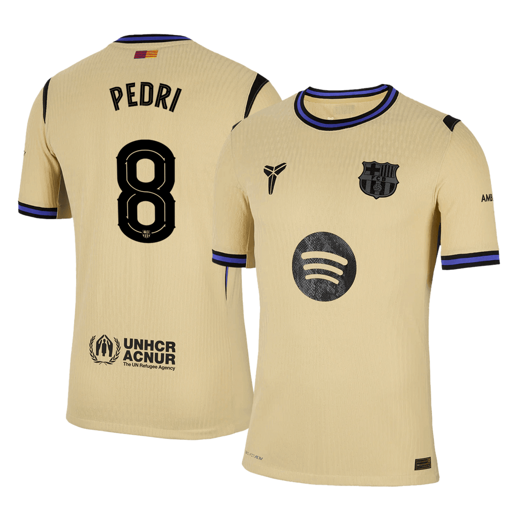 PEDRI #8 Barcelone Extérieur Maillot 2025/26 Authentique - UCL