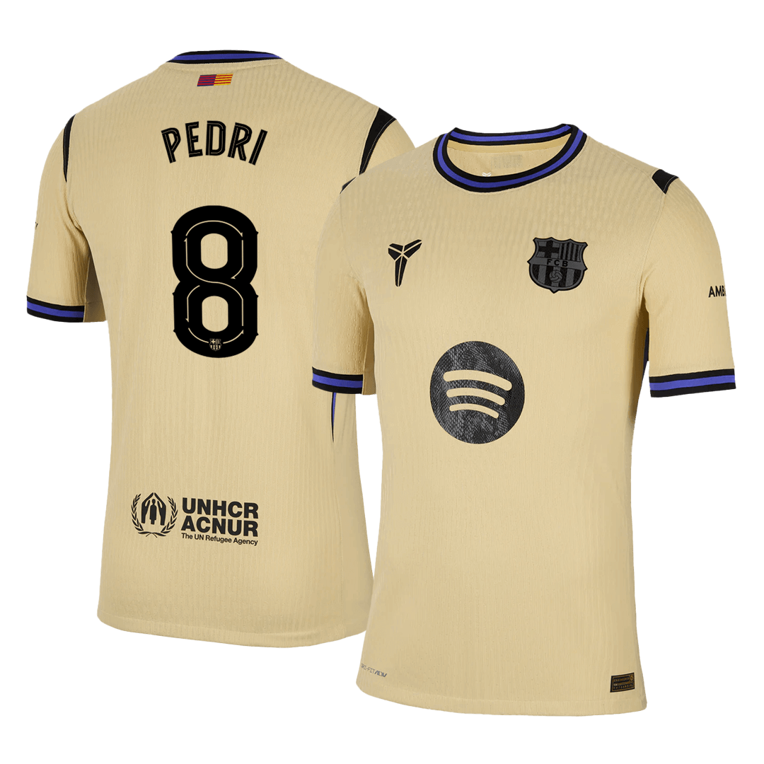 PEDRI #8 Barcelone Extérieur Maillot 2025/26 Authentique - UCL
