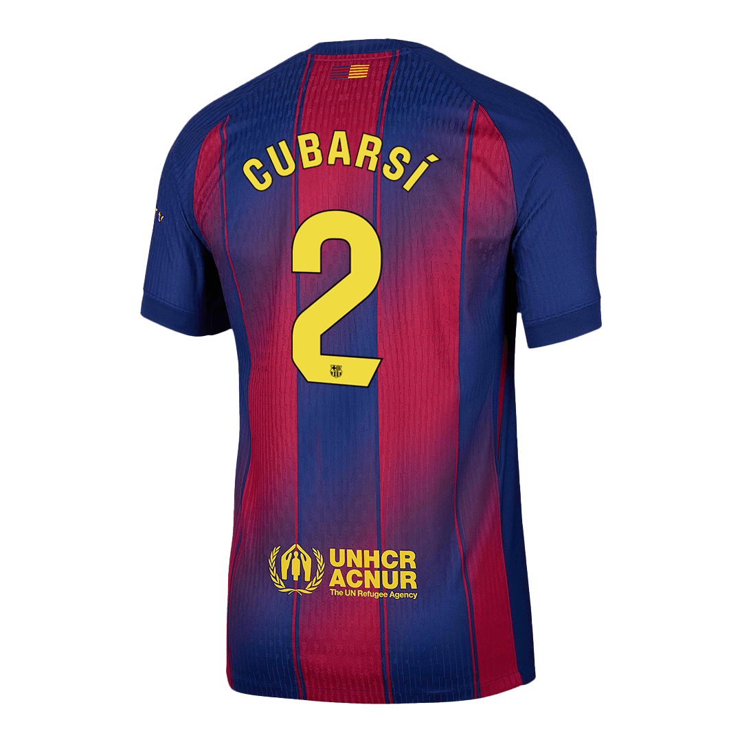 CUBARSÍ #2 Barcelone Domicile Maillot 2025/26 Authentique