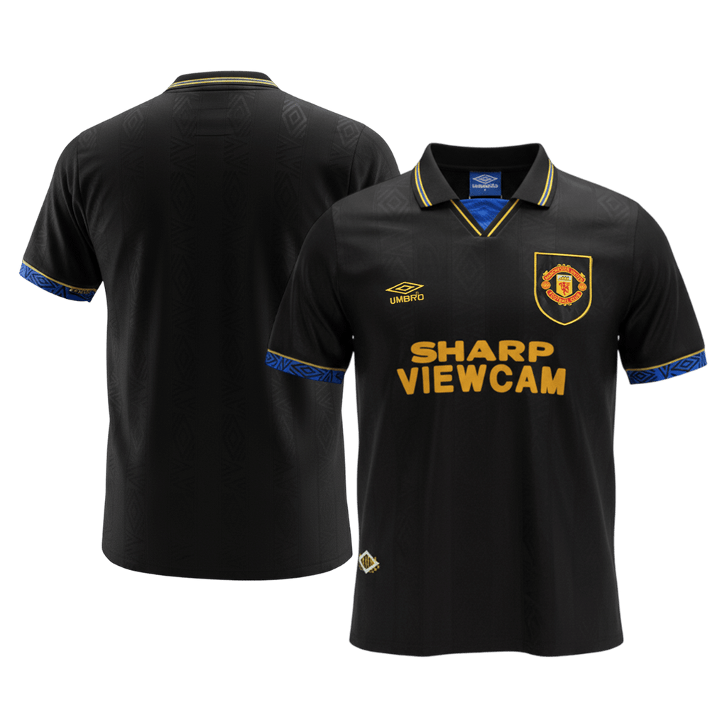 Retro Manchester United Extérieur Maillot 1993/94 Noir