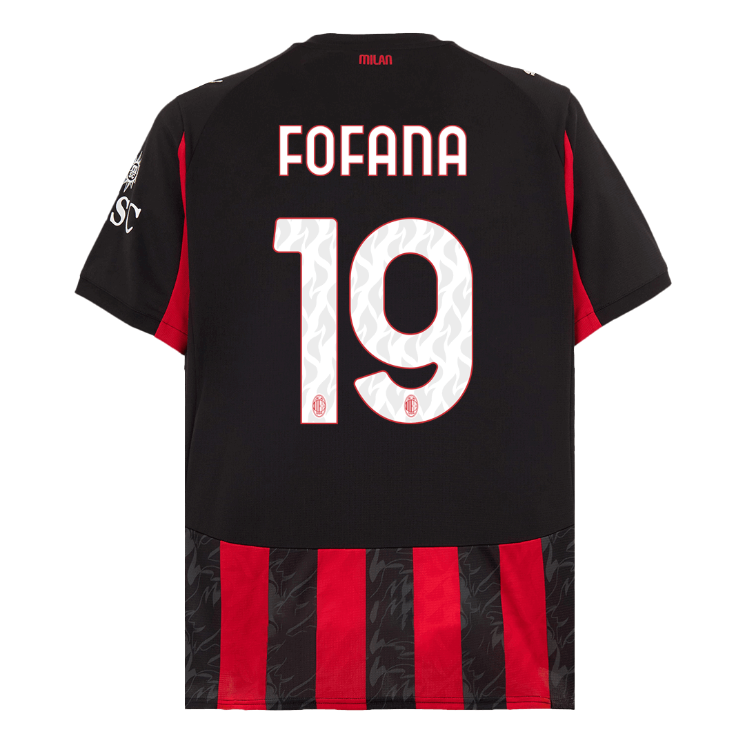 FOFANA #19 AC Milan Domicile Maillot 2025/26 Red&Black - Super