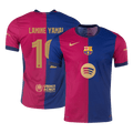 LAMINE YAMAL #19 Barcelone Domicile Maillot 2024/25 Authentique - Spotify Logo Without Text+UCL