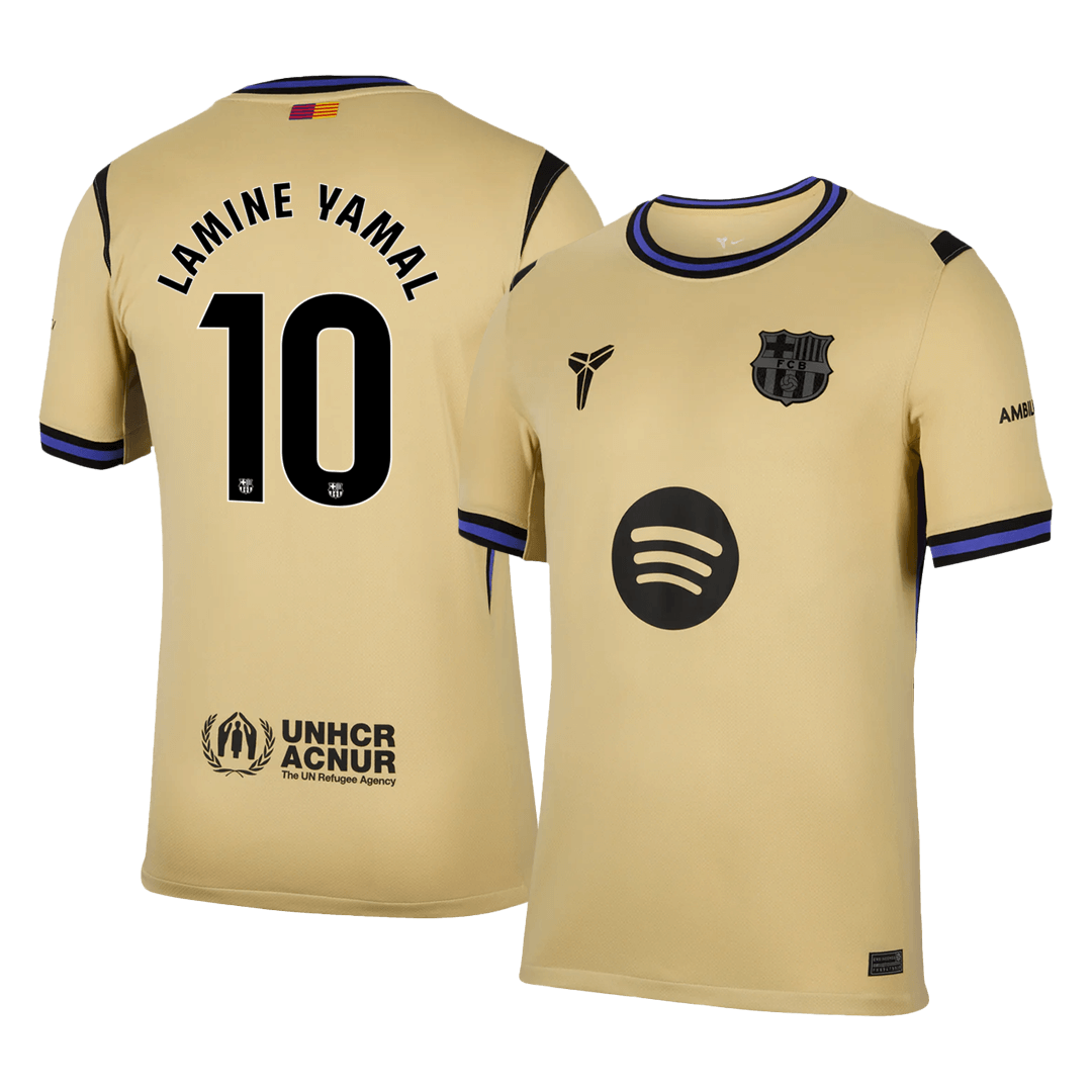 LAMINE YAMAL #10 Barcelone Extérieur Maillot 2025/26 Jaune