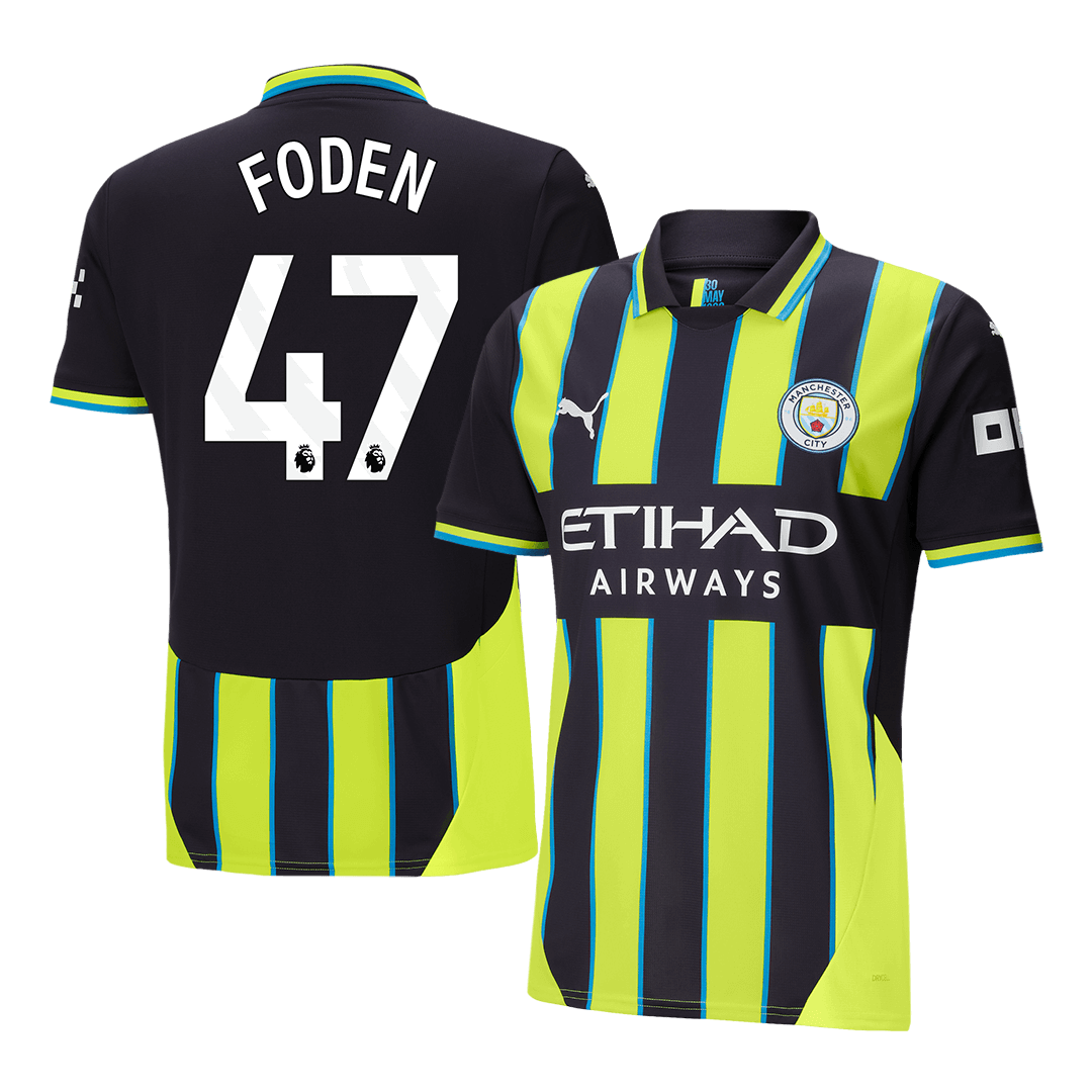 Maillot de Foot FODEN #47 Manchester City Extérieur Maillot 2024/25