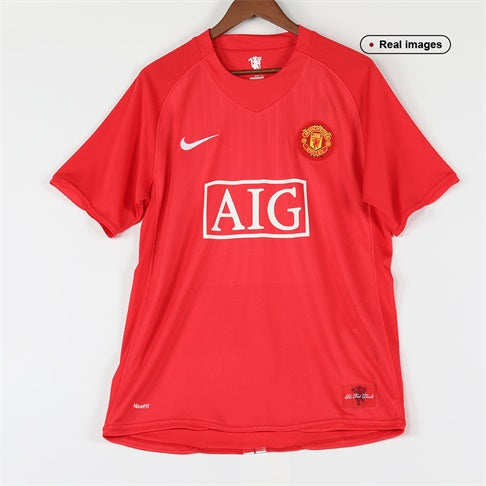 Retro Manchester United Domicile Maillot 2007/08