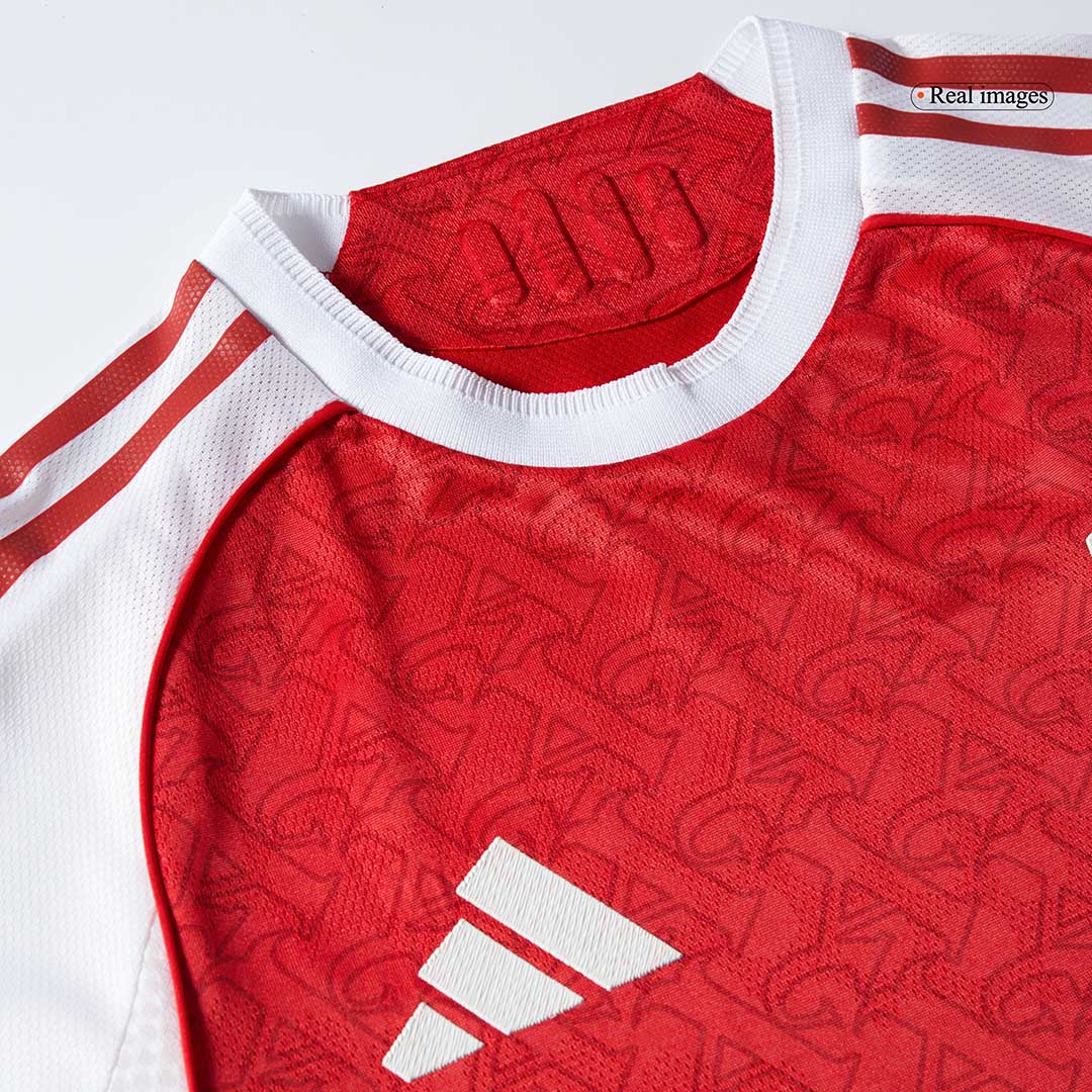 SALIBA #2 Arsenal Domicile Maillot 2025/26 Rouge Authentique