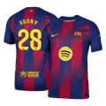 ROONY #28 Barcelone Domicile Maillot 2025/26 Rouge et Bleu Joueur