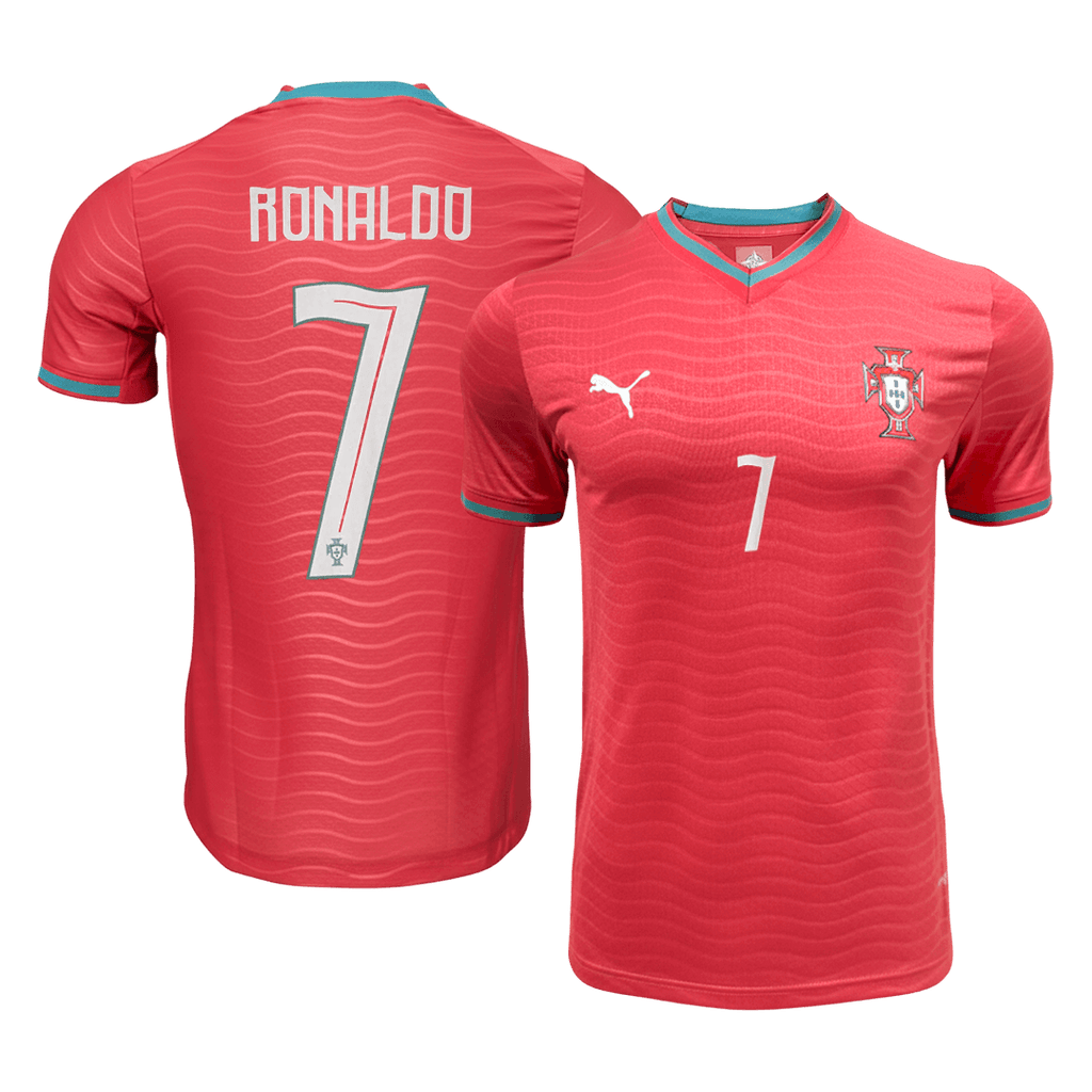 RONALDO #7 Portugal Domicile Maillot - Coupe du Monde 2026 Rouge Joueur