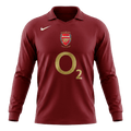 Retro Arsenal Domicile Maillot Manches Longues 2005/06 Rouge