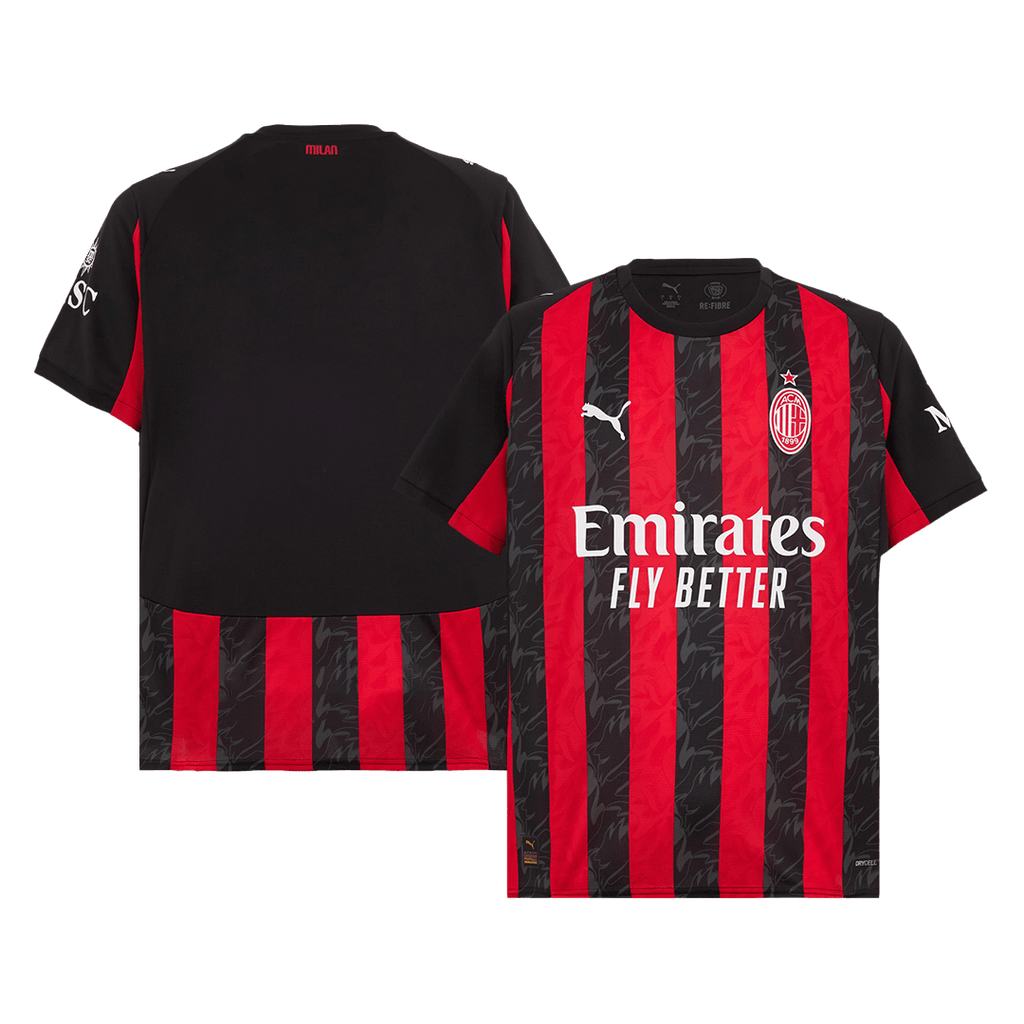 Milan AC Domicile Maillot 2025/26 Grande Taille
