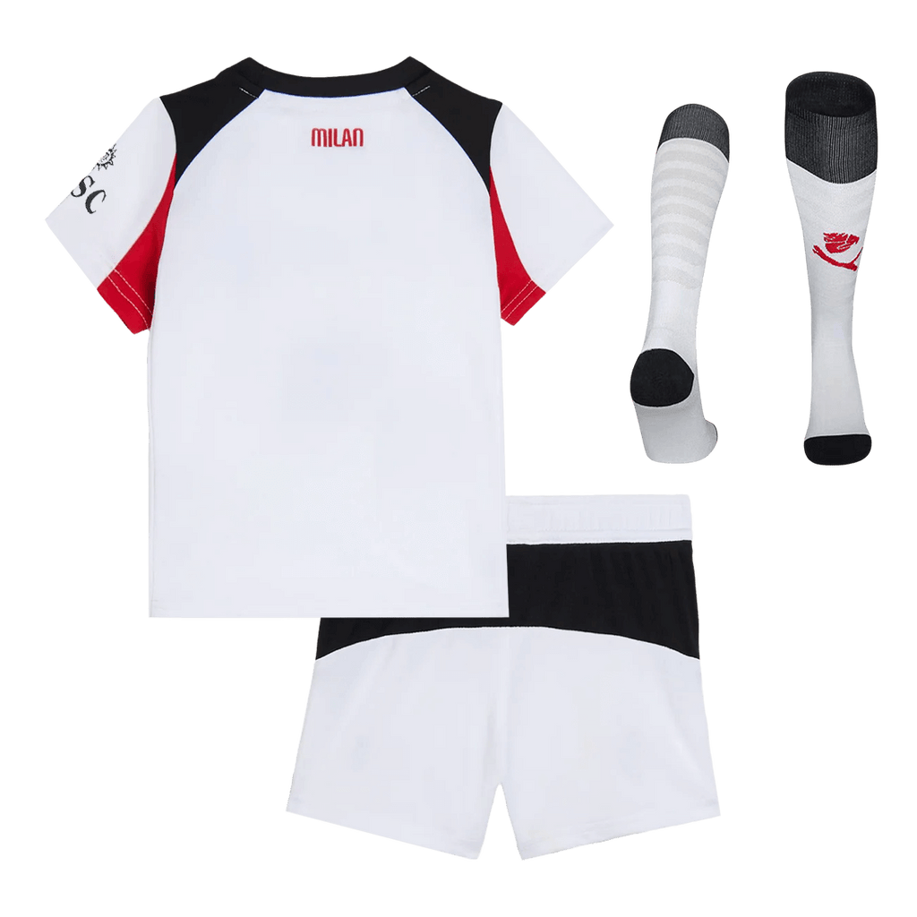 AC Milan Extérieur Maillot Kit 2025/26 Enfant Blanc