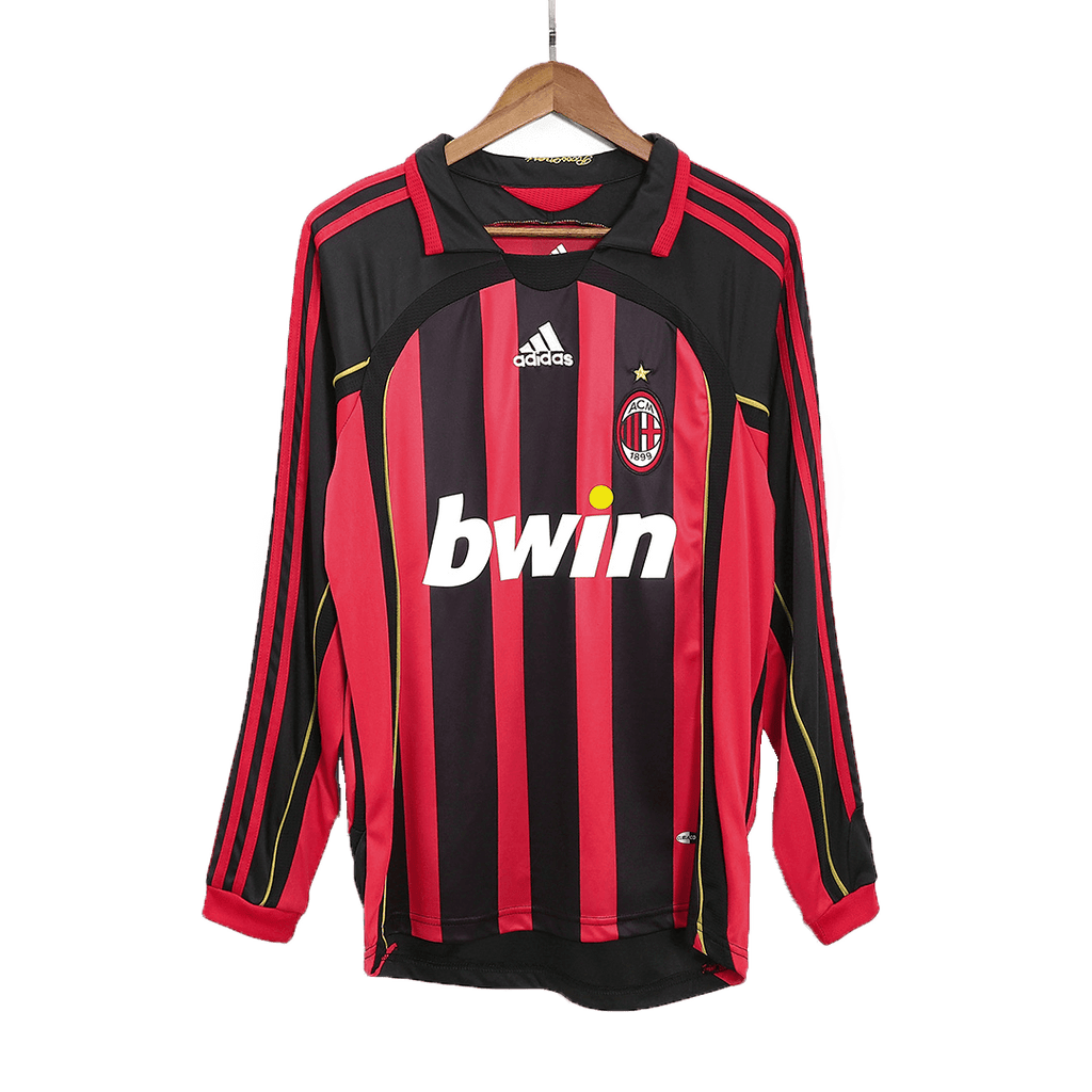 Retro Milan AC Domicile Maillot Manches Longues 2006/07