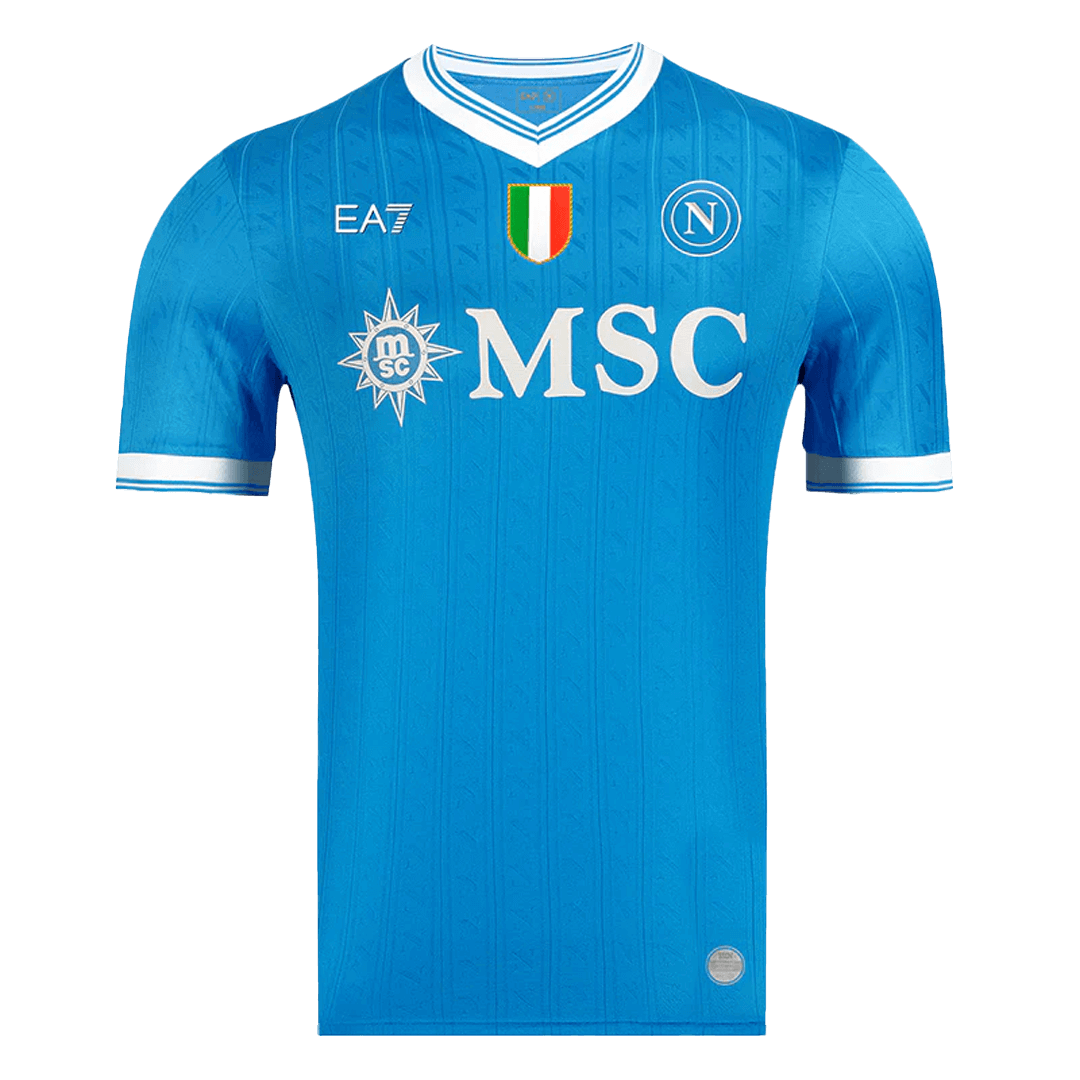 Naples Domicile Maillot 2025/26 Bleu Authentique