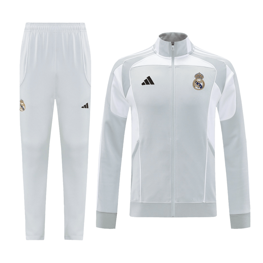 Real Madrid Veste de Football Kit 2025/26 Gris
