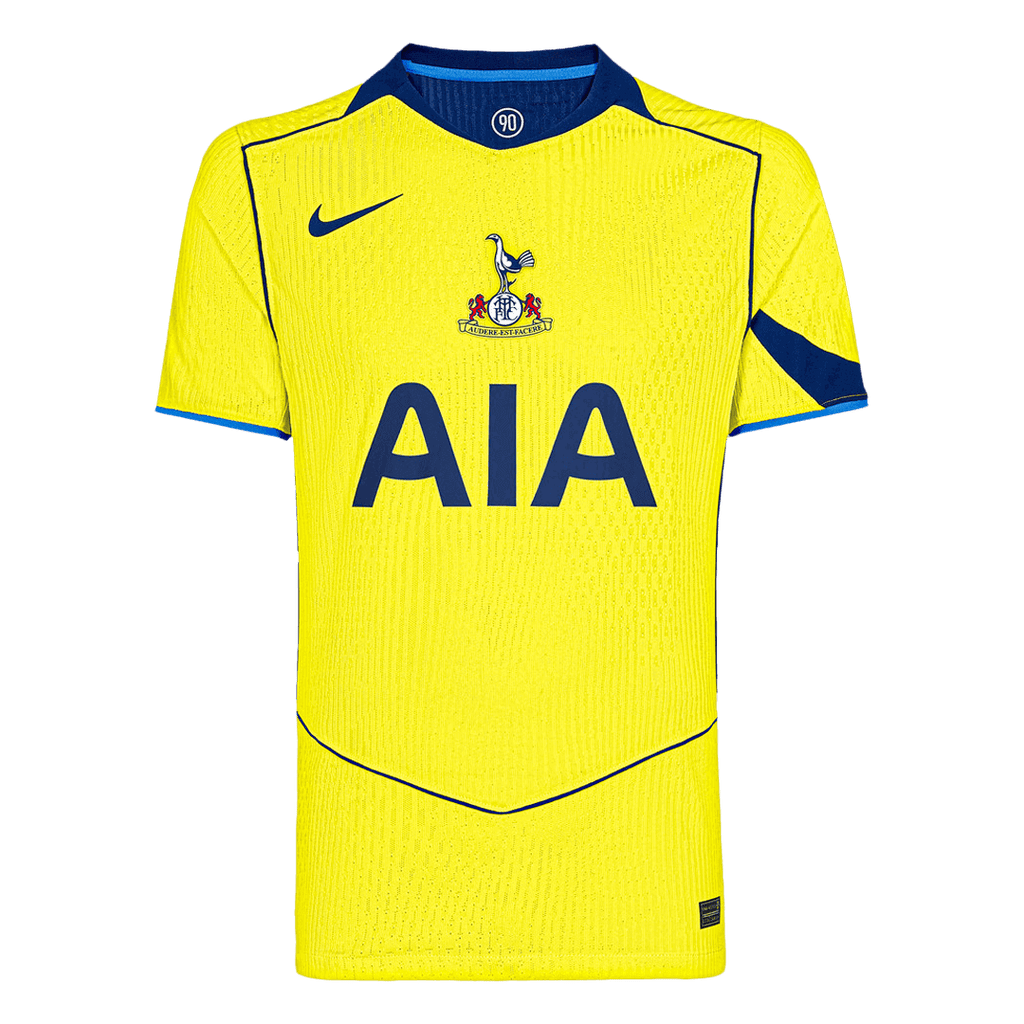 Tottenham Hotspur Third Maillot 2025/26 Jaune Joueur