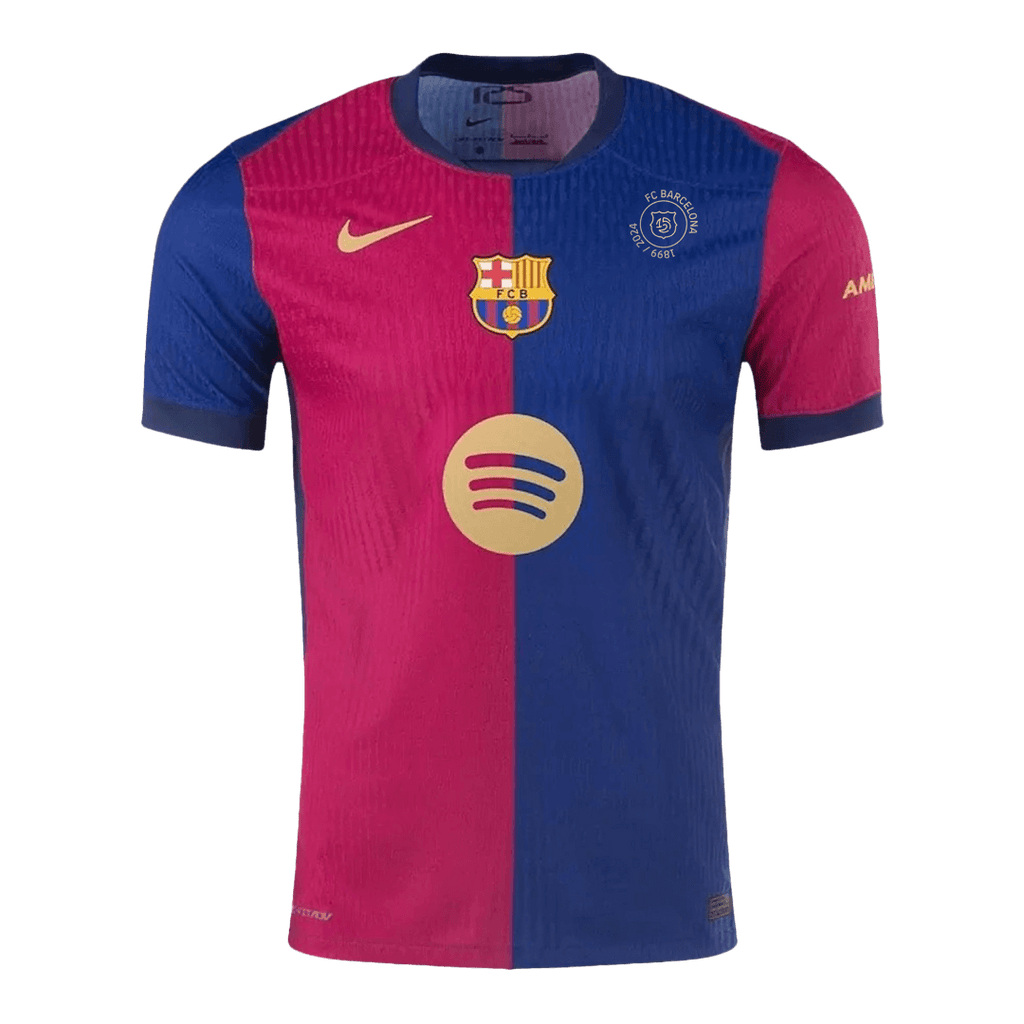 Barcelone Domicile Maillot 2024/25 Authentique - 125th Anniversaire(Spotify Logo Without Text) Grande Taille