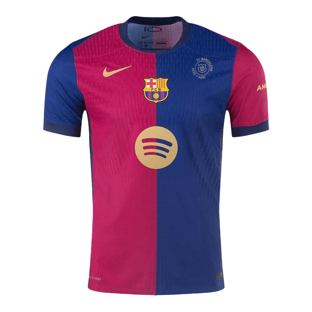 Barcelone Domicile Maillot 2024/25 Authentique - 125th Anniversaire(Spotify Logo Without Text) Grande Taille