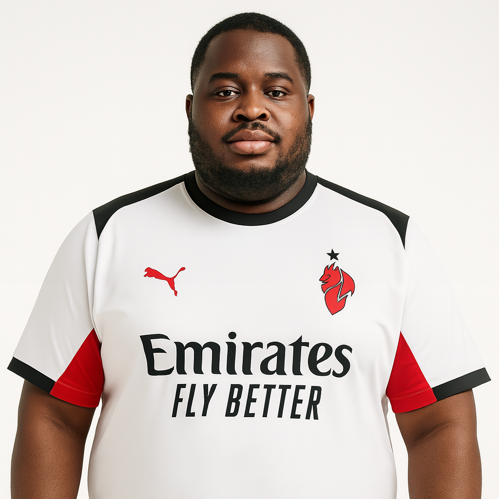 AC Milan Extérieur Maillot 2025/26 Grande Taille