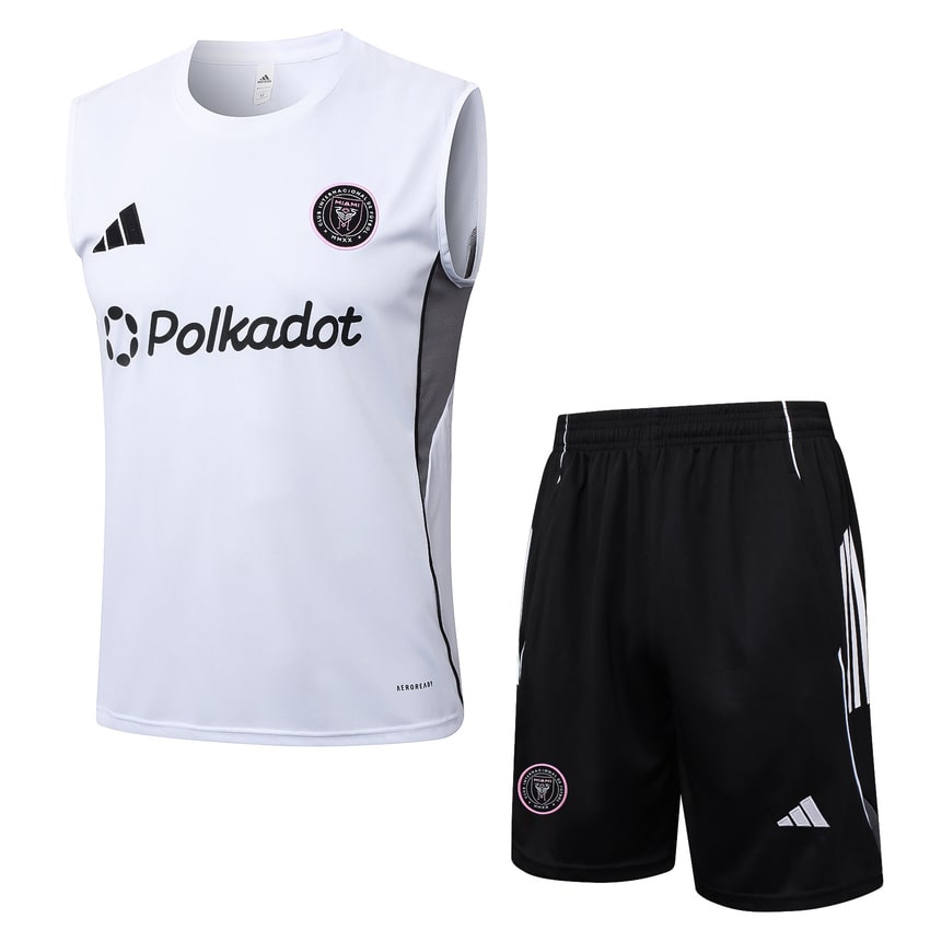Debardeur Short Inter Miami Homme 2025 2026 Blanc Noir | Foot Sport