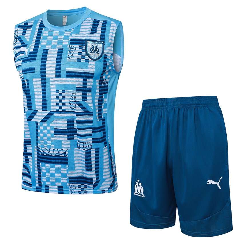 Debardeur Short Marseille OM Homme 2025 2026 Bleu | Foot Sport
