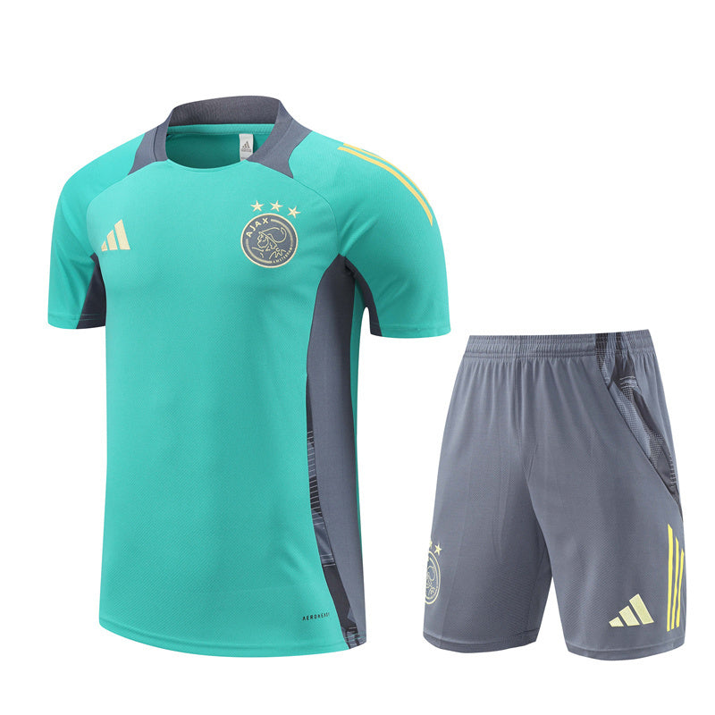 Ensemble Maillot Short Ajax Amsterdam Enfant 2024 2025 Vert