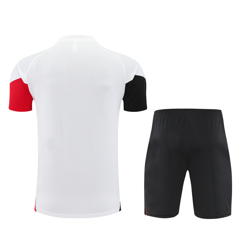 Ensemble Maillot Short Ajax Amsterdam Enfant 2025 2026 Blanc