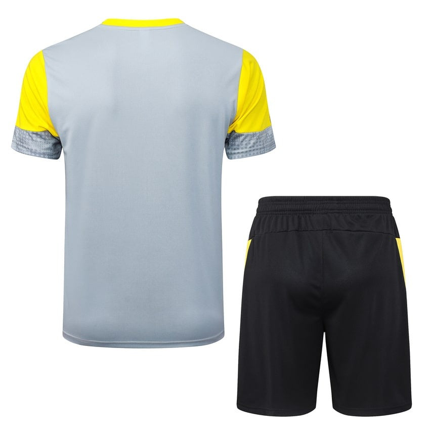 Ensemble Maillot Short BVD Dortmund Homme 2025 2026 Gris