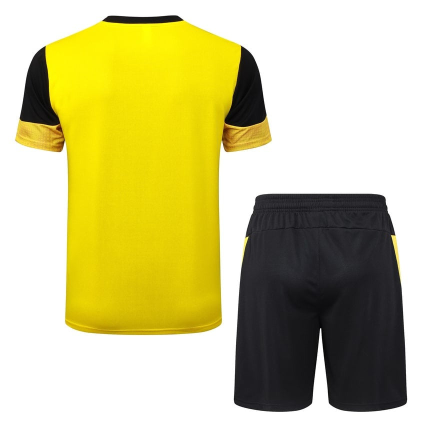 Ensemble Maillot Short BVD Dortmund Homme 2025 2026 Jaune Noir